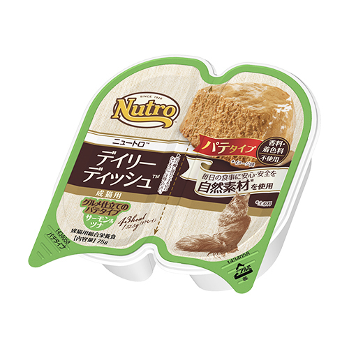 ニュートロ　キャット　デイリーディッシュ　成猫用　サーモン＆ツナ　グルメ仕立てのパテタイプ　トレイ