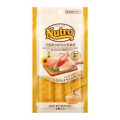 ニュートロ　とろけるチキン＆サーモン　４本入り