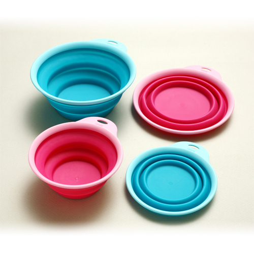 Popware　ぺたんこボウル　Ｌ　ブルー