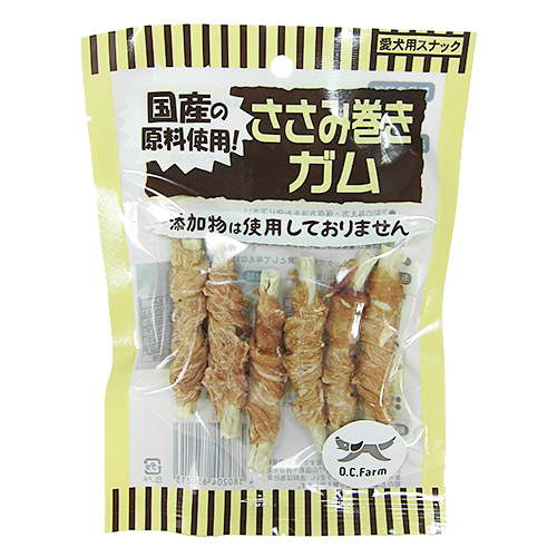 オーシーファームささみ巻きガム６本入り