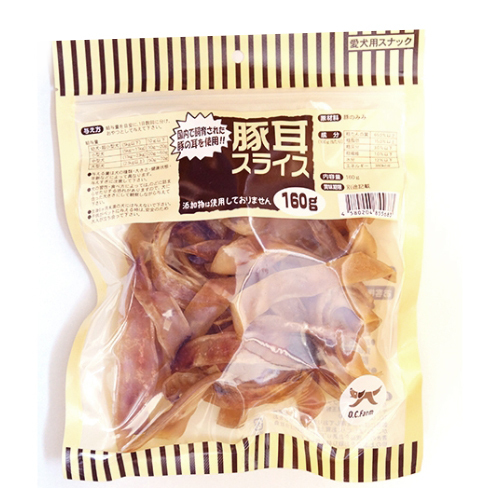 オーシーファーム豚耳スライス１６０ｇ