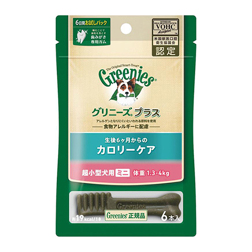 グリニーズプラス　カロリーケア　超小型犬用　１．３−４ｋｇ　６Ｐ