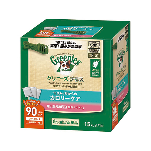 グリニーズプラス　カロリーケア　超小型犬用　１．３−４ｋｇ　９０Ｐ