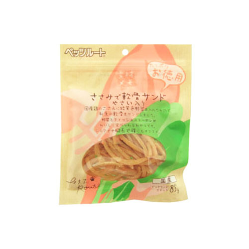 ささみで軟骨サンド　やさい入徳用　８５ｇ