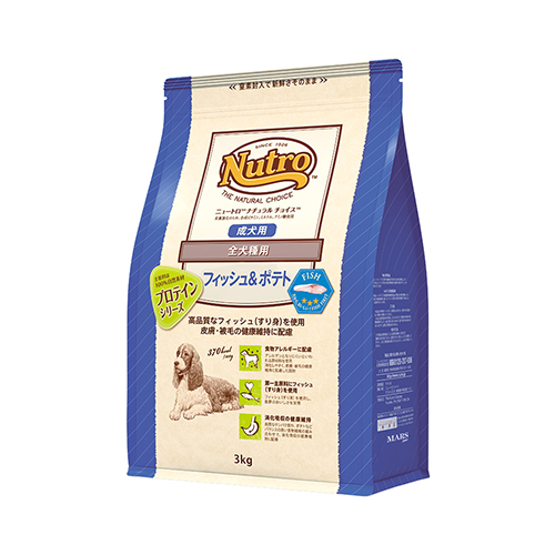 ニュートロナチュラルチョイス　フィッシュ＆ポテト入り　全犬種用　成犬用　３ｋｇ
