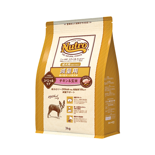 ニュートロナチュラルチョイス　チキン＆玄米　減量用超小型犬〜小型犬用　成犬用　３ｋｇ
