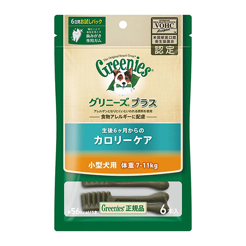 グリニーズプラス　カロリーケア　小型犬用　７−１１ｋｇ　６Ｐ