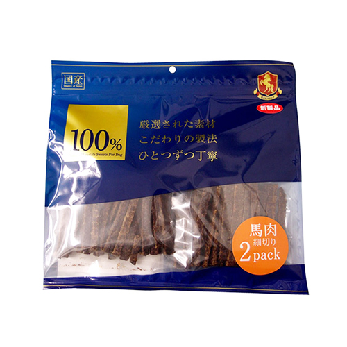 １００％馬肉細切り　２００ｇ（１００ｇ×２）