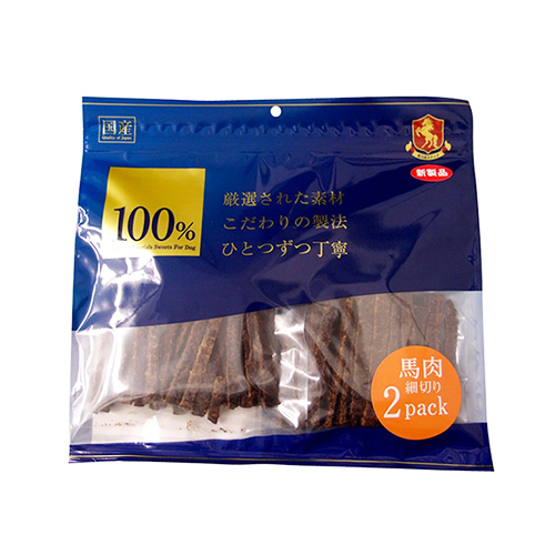 １００％馬肉細切り　２００ｇ（１００ｇ×２）