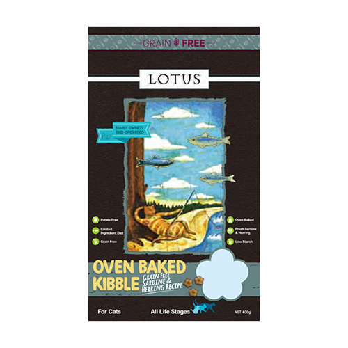 ロータス　キャット　グレインフリー　フィッシュレシピ　４００ｇ
