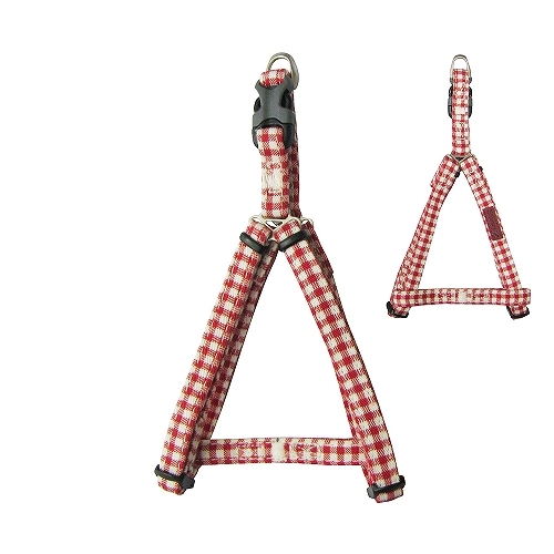 ブルーミー　ギンガムハーネス　ＸＳ　レッド