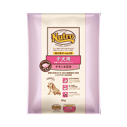 ニュートロナチュラルチョイス　チキン＆玄米　超小型犬用〜中型犬用　子犬用　６ｋｇ