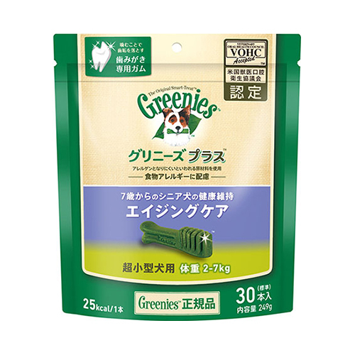 グリニーズ　プラス　エイジングケア　超小型犬用　２−７ｋｇ　３０Ｐ
