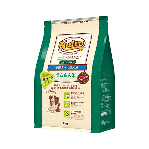 ニュートロナチュラルチョイス　ラム&玄米　中型犬〜大型犬用　エイジングケア　４ｋｇ