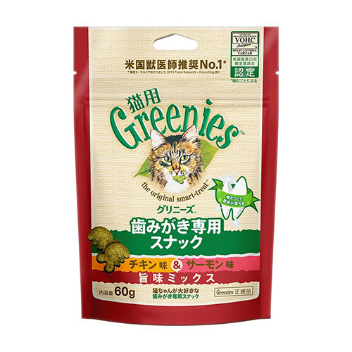 グリニーズ　猫用　チキン味＆サーモン味　旨味ミックス　６０ｇ