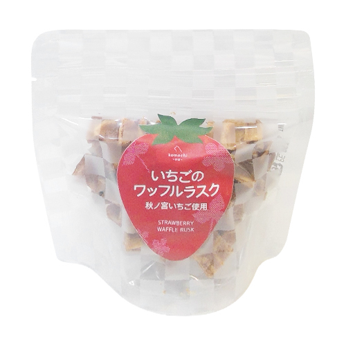 ｋｏｍａｃｈｉ−ｎａ−　いちごのワッフルラスク