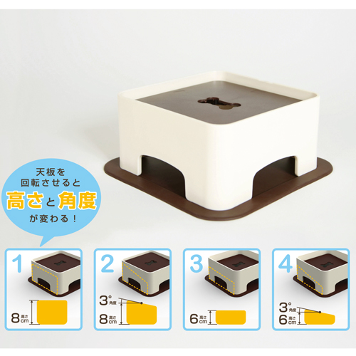 わんテーブル　ショコラブラウン