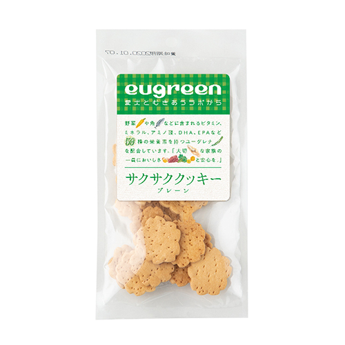 ユーグリーン　おやつ　サクサククッキー　プレーン