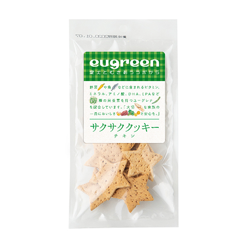 ユーグリーン　おやつ　サクサククッキー　チキン