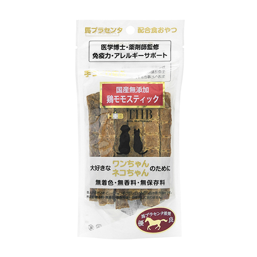 馬プラセンタ　鶏モモ　スティック　４０ｇ　犬猫用
