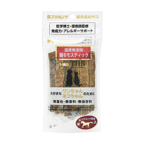 馬プラセンタ　鶏モモ　スティック　４０ｇ　犬猫用