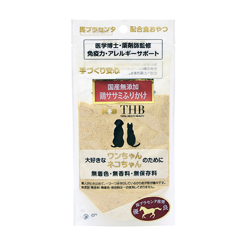 馬プラセンタ　鶏ササミ　ふりかけ　４０ｇ　犬猫用