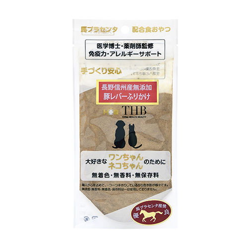 馬プラセンタ　豚レバー　ふりかけ　４０ｇ　犬猫用