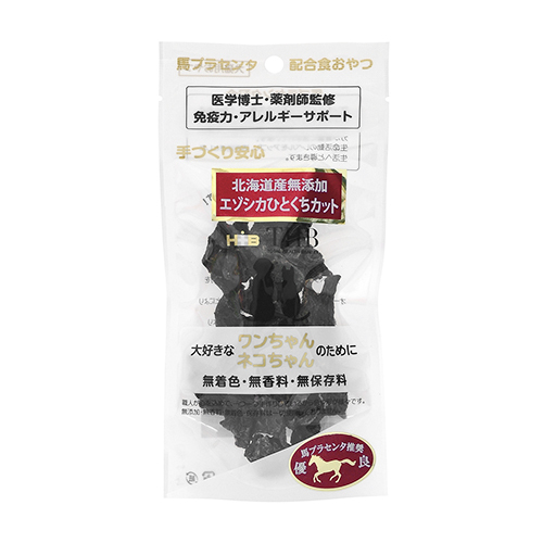 馬プラセンタ　エゾシカ　ひとくちカット　３０ｇ　犬猫用