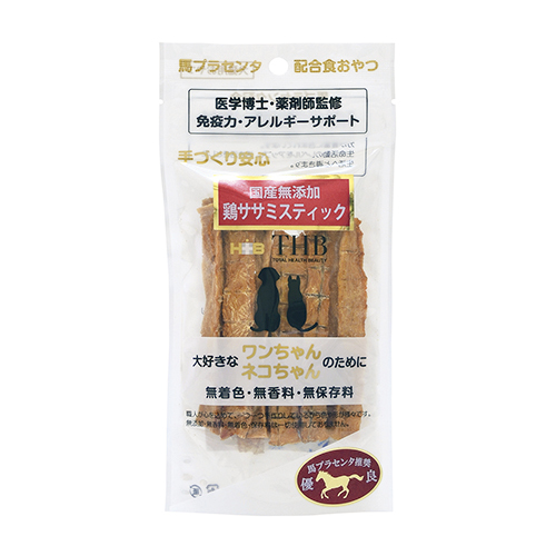 馬プラセンタ　鶏ササミ　スティック４０ｇ　犬猫用