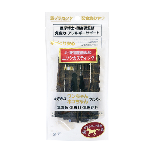 馬プラセンタ　エゾシカ　スティック　３０ｇ　犬猫用
