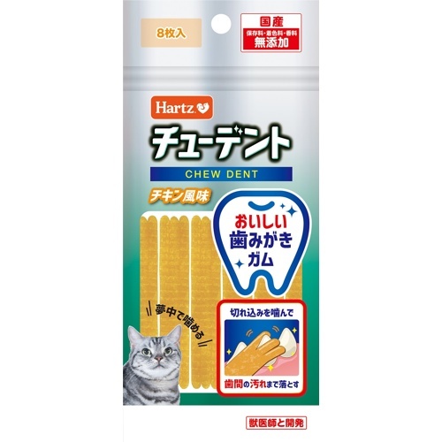 チューデント　ｆｏｒ　Ｃａｔ　チキン風味　　８枚入
