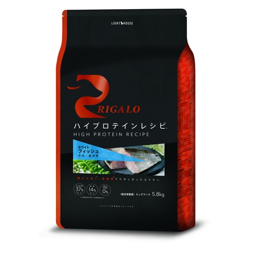 リガロ　ハイプロテインレシピ　子犬成犬用　フィッシュ　５．８ｋｇ