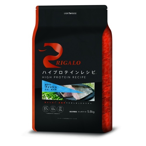 リガロ　ハイプロテインレシピ　子犬成犬用　フィッシュ　５．８ｋｇ