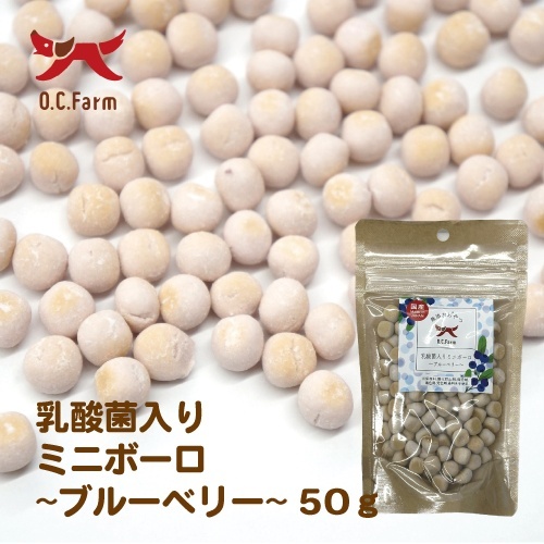 ＯＣ　乳酸菌ミニボーロ　ブルーベリー　５０ｇ