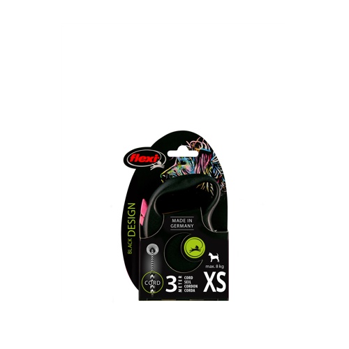 フレキシリード　ブラックデザイン　コード　３ｍ　ＸＳ　ピンク