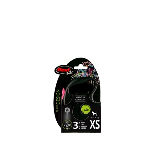 フレキシリード　ブラックデザイン　コード　３ｍ　ＸＳ　ピンク