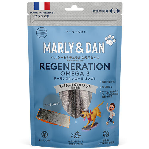 犬用サーモンスキンロール　オメガ3　60g