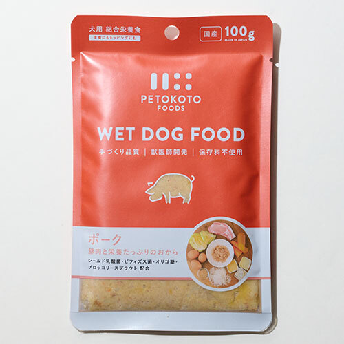 ﾍﾟﾄｺﾄ ｳｪｯﾄﾄﾞｯｸﾞﾌｰﾄﾞ ﾎﾟｰｸ 100g