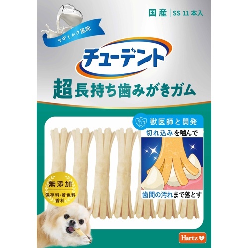 チューデント　超長持ち歯みがきガム　ＳＳ　　ヤギミルク風味　１１本入