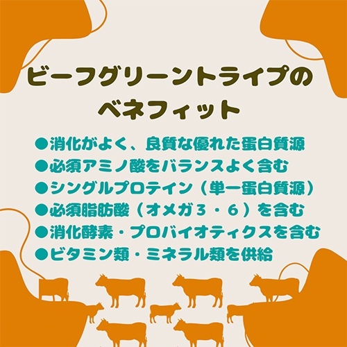 web販売禁止商品　フロンティアペッツ　犬猫用ビーフグリーントライプ　50ｇ
