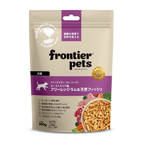 web販売禁止商品　フロンティアペッツ　犬用ラム＆天然フィッシュ 100g