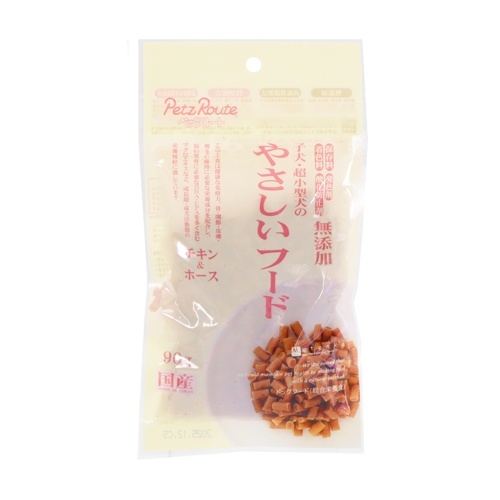 子犬・超小型犬用やさしいフード　チキン＆ホース90g