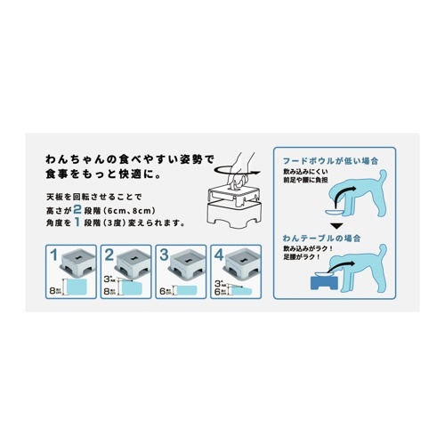 わんテーブル　グレー