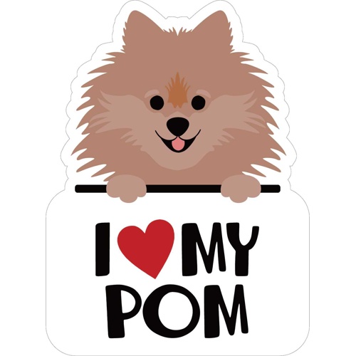 ステッカーパックＬアイラブポメラニアン