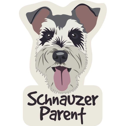 ステッカーパック　Ｓ　シュナウザーペアレント