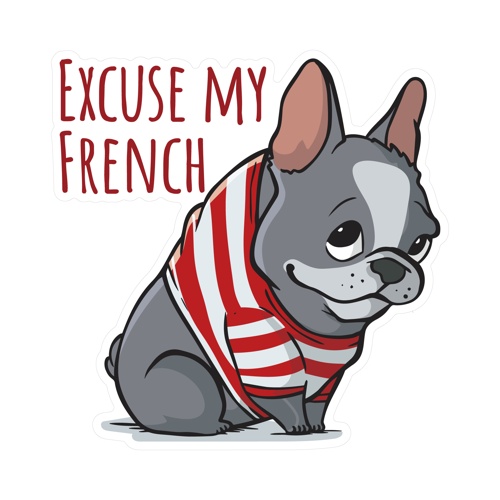 ステッカーパック　Ｓ　エクスキューズマイフレンチ