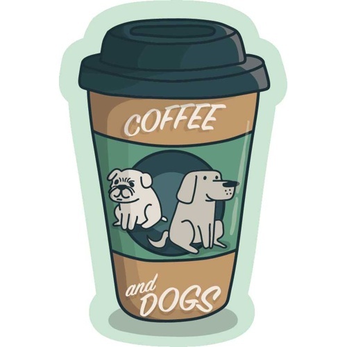 ステッカーパック　Ｓ　コーヒーアンドドッグ