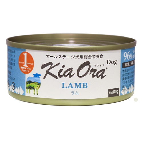 キアオラ　ドッグフード缶詰　ラム　８０ｇ