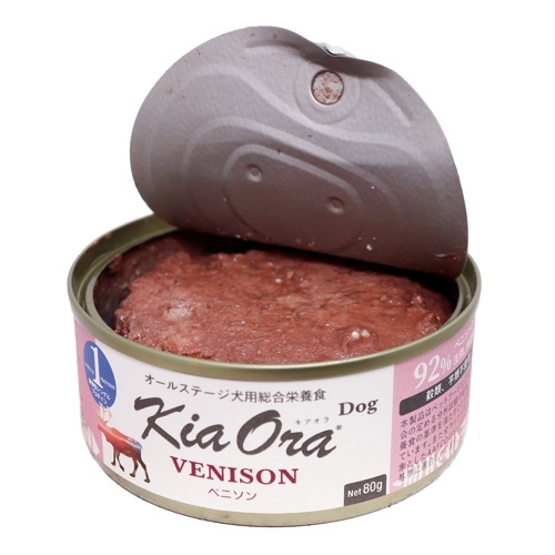 キアオラ　ドッグフード缶詰　ベニソン　８０ｇ