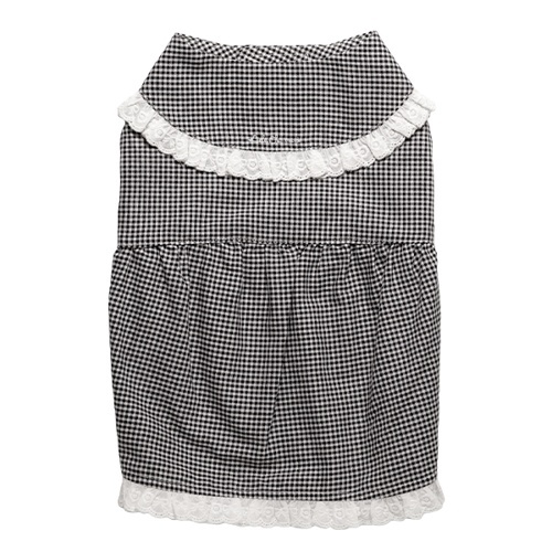 チェック柄ワンピース　ブラック　Ｍ